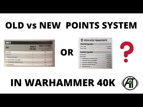 Old and New Points Systems in Warhammer 40K - Positives and Negatives