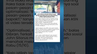 John Sitorus Sindir Gibran Saat Bingung Ketika Diminta Beri Pesan untuk Optimalisasi CPNS