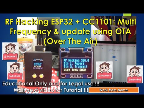 Cloning RF Hack Alarm Motor : ESP32 + CC1101 - Part#1