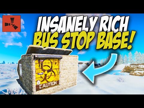 Raiding INSANELY Rich BUS STOP BASE! - Rust Solo Survival