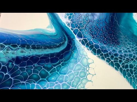 297.  SheleeArt Swipe Technique—A Case Of The Blues / bloom technique /  акриловая заливка