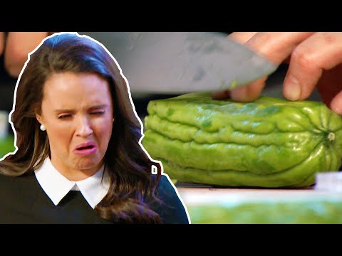 Tasting bitter melon for the first time | Fridge Wars