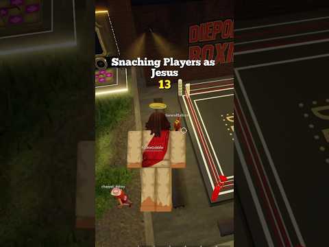 Snaching Players as Jesus 13 #robloxfyp #robloxcomedy #jesus #micup #micuproblox #pranks #scream