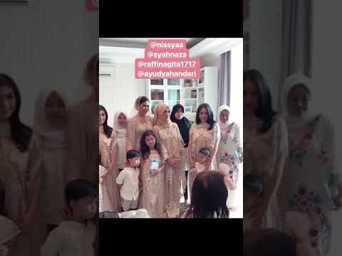 SYAHNAS SADIQA ADIK RAFII AHMAD MENIKAH. Acara pengajian pengantin di Rmh Syahnaz