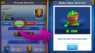 WTF! GIVING MY OPPONENT FREE GEMS in Clash Royale!