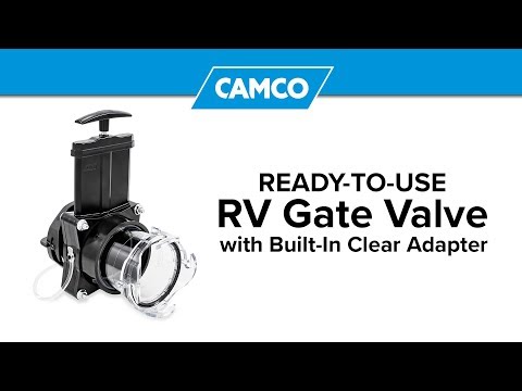 Ready-to-Use RV Gate Valve with Built-In Clear Adapter
