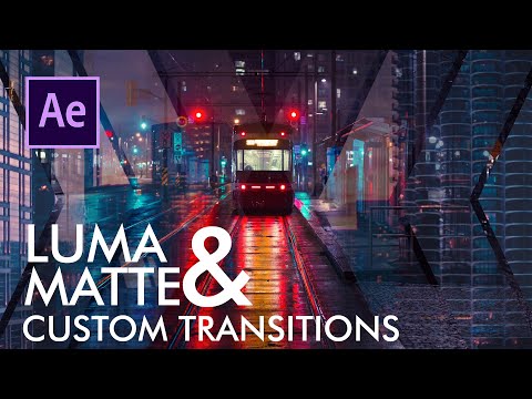 Luma Matte and Custom Transitions in After Effects اردو हिंदी
