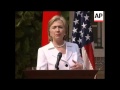 US Secretary Of State Clinton On Visit