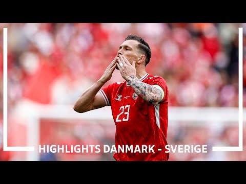 Danmark - Sverige 2-1 𝕀 Højbjerg og Eriksen sikrede sejren i Parken