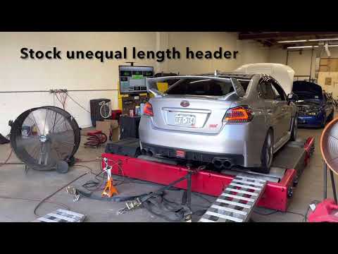 Subaru Sti AWE Touring w/ Killer B Header vs OEM Header