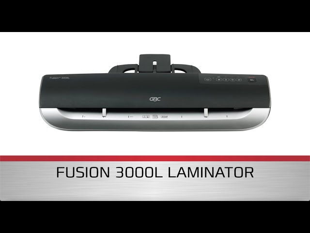 GBC Fusion 3000L A3 Plastificadora - Aquecimento em 1 minuto - Ajuste adicional frio - Até o tamanho A3 - Espessura da embalagem 125µ 4400749EU - vídeo 1