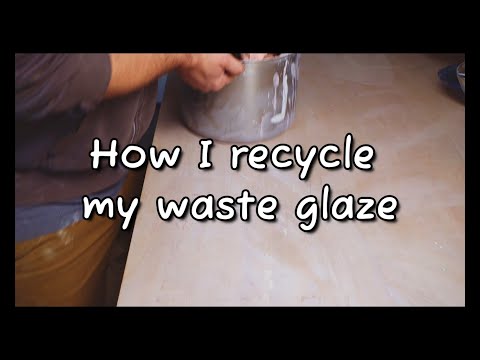 How I recycle my waste glaze.