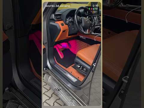 Lexus LX 600 (300) 4 местный салон 2021- Автоковрики 3D экокожи в салон Лексус лх - фото 3 - id-p2839010109