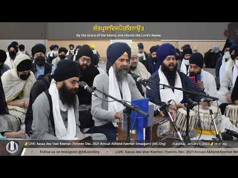 125 Bhai Jaswant Singh Jee Toronto Saturday Morning Toronto Dec 2021 Annual Akhand Keertan Smaagam