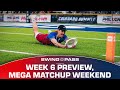 Swing Pass: Week 6 preview, 14-game mega matchup weekend, battles at the top of all four divisions