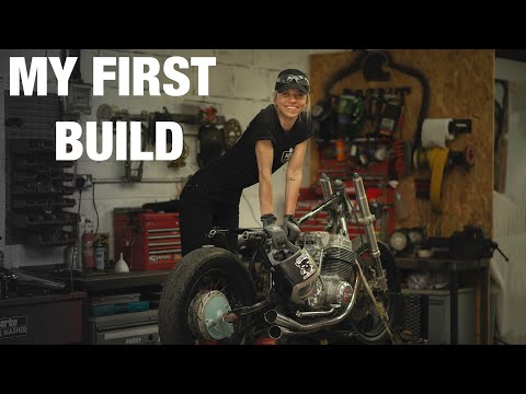 BUILDING MY FIRST MOTORCYCLE / PROGRESS -  EP 5 / HONDA CB750  / Custom Series by TOMBOY A BIT