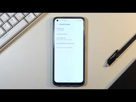 How to Clear Credentials on REALME 8 – Enter Credentials Section