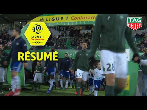 AS Saint-Etienne - RC Strasbourg Alsace ( 2-1 ) - Résumé - (ASSE - RCSA) / 2018-19