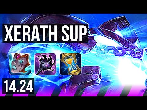 XERATH & Jhin vs PYKE & Ezreal (SUP) | KR Master | 14.24