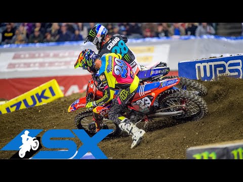 AMAスーパークロスRd4 アナハイム（エンジェルスタジアム）West 250SXハイライト動画