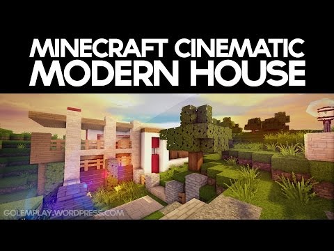 Minecraft Modern House with Garden and Amazing Landscape + DOWNLOAD