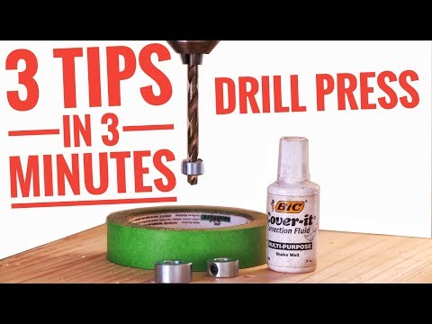 3 Drill Press Tips in 3 Minutes