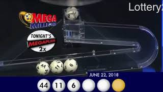 2018 06 22 Mega Millions Numbers and draw results