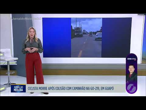 Ciclista morre após colisão com caminhão na GO-219 em Guapó