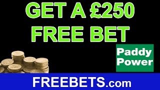 How To Get £250 Free Bets On Paddy Power