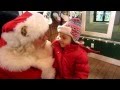 Ava Sits On Santa S Lap 2012