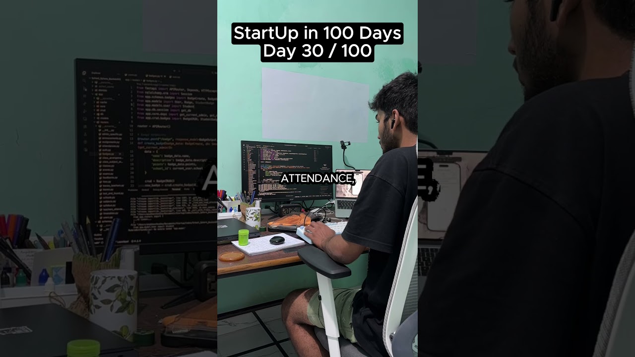 Day 30/100 - Coding A Startup in 100 Days #python #flutter #techstartup #tech #startup #react