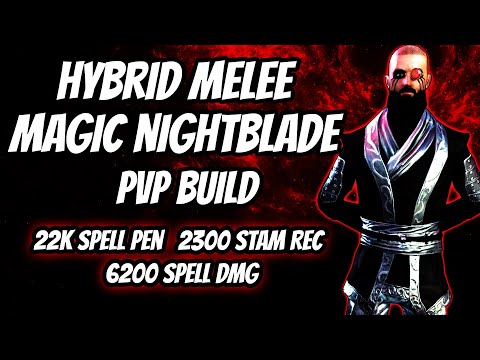 🔮Hybrid Melee Magic Nightblade PvP Build & Gameplay Commentary