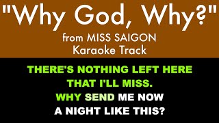 “Why God, Why?&quot; from Miss Saigon - Karaoke Track with Lyrics on Screen