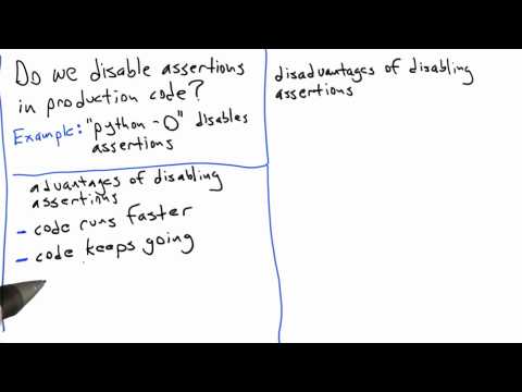 Disabling Assertions Software Testing