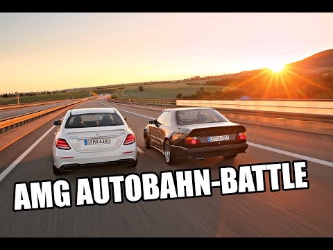 Highspeed Battle Autobahn: AMG E 63 S (2017) vs 300 CE 6.0-32V AMG (1987) "The Hammer"