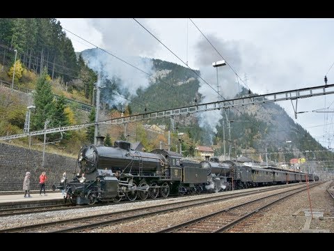 Steam on The Gotthard ~ Dampf Doppeltraktion am Gotthard 21/10/2017