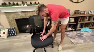 GYI Office Chair Ergonomic, Computer Desk Chair with Memory Foam Seat, Technical Mesh Back