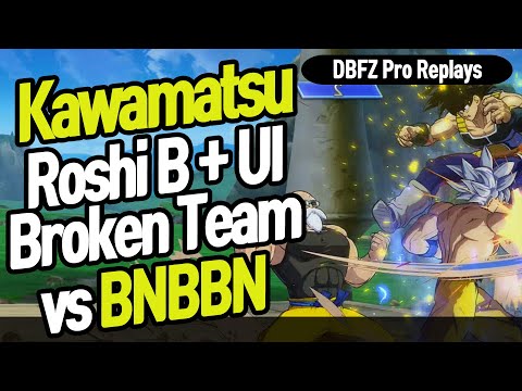 【DBFZ】 BNBBN vs kawamatsu, Roshi B + UI Goku = Broken 【DBFZ Pro Replays】