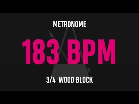 183 BPM 3/4 - Best Metronome (Sound : Wood block)