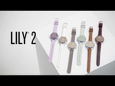 Išmanusis laikrodis Garmin Lily® 2, Kreminės aukso spalvos su kokoso spalvos silikoniniu dirželiu video