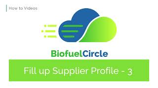Filling up your supplier profile part-3