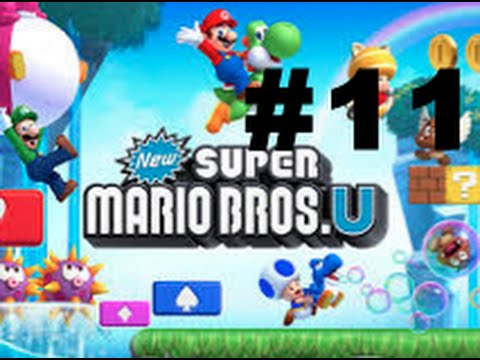 Lets Play New Super Mario Bros U 100% - (11) - Getting 5 Shiny Stars