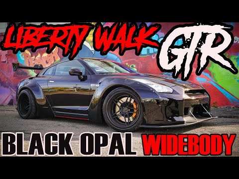 LIBERTY WALK WIDEBODY BLACK OPAL NISSAN GTR BUILD R35
