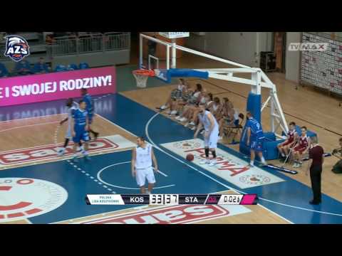 Skrót meczu, AZS Koszalin - Polpharma Starogard Gdański 83:75, 14.01.2017