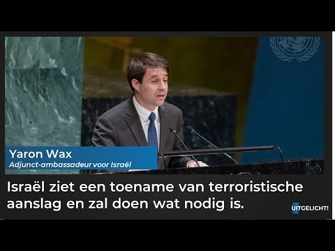 Uitgelicht! 28 juni 2023 - Yaron Wax Adjunct-Ambassadeur Israël over toenemend aantal aanslagen
