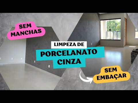 Como LIMPAR PORCELANATO ACETINADO - Não Fica Embaçado!