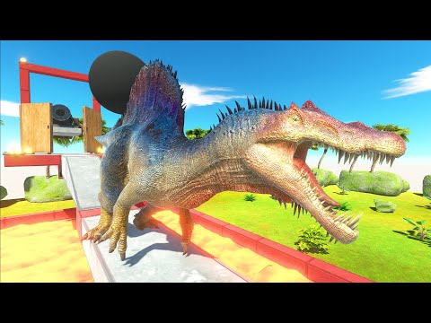 All Units Run Away from a Cannonball by Crossing Lava Pool - Animal Revolt Battle Simulator