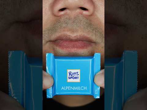 ASMR I ALPENMILCH Ritter SPORT mini #doctortristanpeh #asmr#shorts