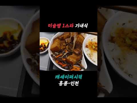 비즈니스 클래스에서 미슐랭 원스타 메뉴를 경험하다: 홍소육과 동파육