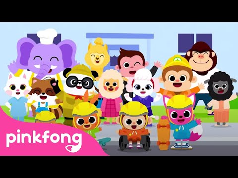 Architect, Baker, Cashier and more |  Job Songs for Kids | Job ABCs | Pinkfong Songs for Kids